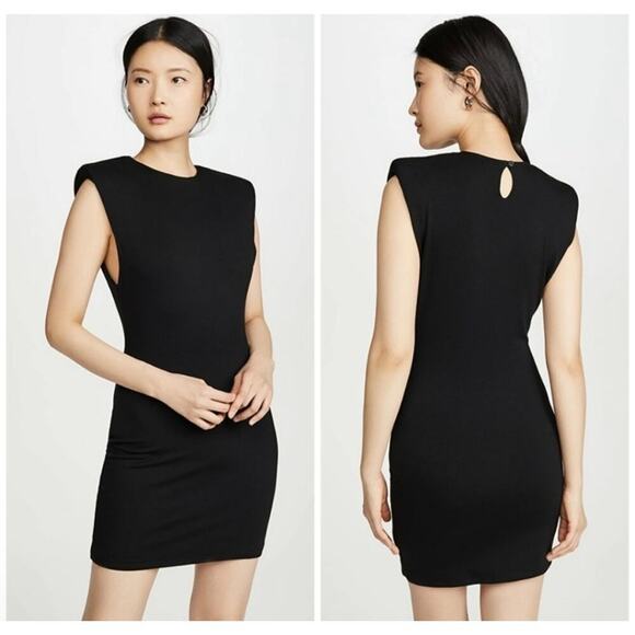 Reformation Rumi Black Dress Size Medium - New Without Tags Kendall Jenner Dress - Picture 1 of 15